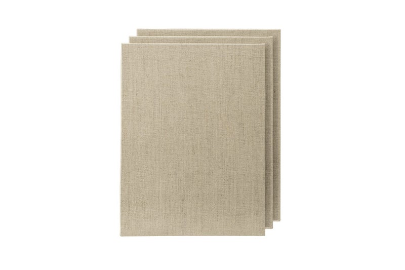 Senso Clear Primed Linen Panels - 16x20-3 Pack of Panels for Painting Oils, Acrylics, Pastels and More - Image 1
